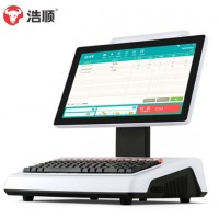 浩顺【Hysoon】X10/X-16 白色 智能型收银一体机服装超市便利店奶茶水果店小吃点单机收款机 X-16