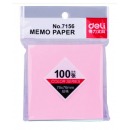 得力（deli） 7156 12本彩色便利贴粘性便签纸