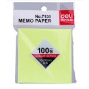 得力（deli） 7156 12本彩色便利贴粘性便签纸