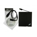 联想 ThinkPad笔记本台式机外置光驱 DVD刻录机 原装超薄USB移动外接光驱4XA0F33838 黑色款