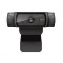 罗技（Logitech） C920e主播专用摄像头 高颜值美颜直播立体声麦克风高清视频摄像头 黑色