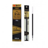 晨光（M&G）中性笔替芯金品1.0mm粗笔画水笔芯签字芯7007 黑色20支