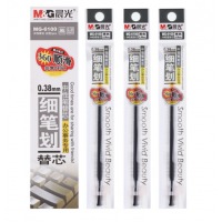 晨光(M&G)0.38mm黑色葫芦头中性笔签字笔水笔替芯笔芯 20支/盒MG6100
