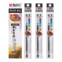 晨光(M&G)黑色0.7mm子弹头中性笔签字笔水笔替芯笔芯 20支/盒MG6128
