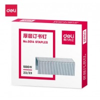 得力（deli） 得力订书针 23/23厚层 订书针0014 订书钉可钉210页 单盒装