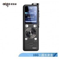 爱国者（aigo）录音笔 R6625 16G 微型专业 超长录音 学习/会议采访取证录音 高清远距降噪 MP3播放器 黑色