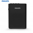 飞利浦(PHILIPS)SBM200 便携式扩音器 小蜜蜂插卡音箱 扩音喇叭 大功率教学专用教师导游话筒 播放器 黑色