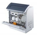 松下（Panasonic）6套容量洗碗机 除菌烘干双层碗篮台式NP-TR1HECN（银河灰）