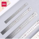 得力（deli） 文具钢尺 厘米刻度尺钢制直尺不锈钢铁尺子 塑料尺子 8462钢直尺20厘米