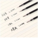 得力（deli） 黑色笔芯 中性笔/水笔/签字笔替芯20支装 子弹头笔芯 S760子弹头0.5mm(黑)20支