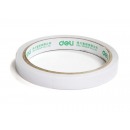 得力(deli)高粘性棉纸双面胶带 12mm*10y(9.1m/卷) 24卷/袋装 办公用品 30401