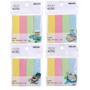 得力（deli）100张4色分条便利贴便签纸 76*19mm记事贴N次贴66307 