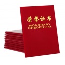 得力（deli） 绒面 荣誉证书 颁奖得奖获奖状外壳聘书 6K荣誉证书(295*210mm)7576 