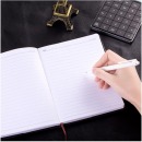 得力(deli)16K120张大号时尚拼接商务皮面本 办公会议记事本笔记本子文具 7910 