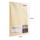 得力（deli）A4浅黄色复印纸 彩色打印纸手工折纸卡纸 80g100张/包 7757