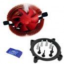 超频三(pccooler)青蛇炫彩版CPU风扇 多平台CPU散热器(8CM/多平台支持/配硅脂)