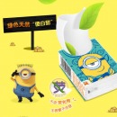 纸巾小包便携式心相印手帕纸随身装可爱印花 餐巾纸面巾纸C2118小黄人 18包108片