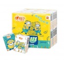 纸巾小包便携式心相印手帕纸随身装可爱印花 餐巾纸面巾纸C2118小黄人 18包108片