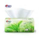 心相印茶语抽纸M码3层152抽 茶叶压花新升级餐巾纸卫生纸DT3200