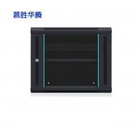 慕胜华腾 6u\9u\12u网络机柜墙柜 交换机机柜弱电监控加厚钢化玻璃小型机柜 MS.6