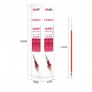 得力(deli)0.5mm半针管红色笔芯 中性笔水笔签字笔替芯 20支/盒6901 