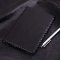 得力(deli)25K80张商务经典皮面本 办公会议记事本笔记本子文具 黑7901