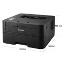 联想LJ2655DN A4黑白激光 A4单打印/30页/带双面/有线网络/鼓粉分离/硒鼓型号LD2451,粉盒型号：LT2451