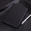 得力(deli)25K80张商务经典皮面本 办公会议记事本笔记本子文具 黑7901