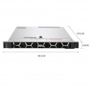 戴尔（DELL）R640机架式服务器 1U双路至强 冗余电源主机 机房托管主机 1颗铜牌3104 6核1.7Ghz 8G|300G10KH330