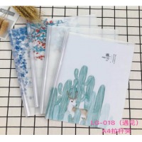 小天使A4卡通抽杆夹（10/240/960）卡通拉杆夹 创意小清新可爱A4试卷夹资料夹 10个/包