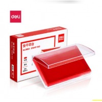 得力9864，137*88mm方形快干印台，印泥/速干印台/财务用品
