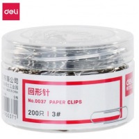 得力0037，筒装回形针