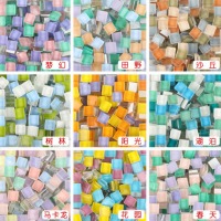 迷你颗粒水晶玻璃马赛克颗粒拼贴画创意美工区手工diy材料