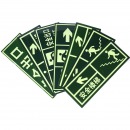 安全出口EXIT 墙贴 荧光指示牌 绿色