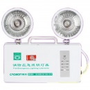 双头应急照明灯充电安全出口四线强启消防应急灯 白色