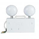 双头应急照明灯充电安全出口四线强启消防应急灯 白色