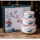 荷韵保鲜碗 小礼品开业礼品赠客户品送实用礼物纪念品 3个/装