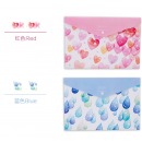 得力72389，A4文件袋学生试卷袋彩色可爱资料袋韩版档案袋纽扣袋