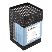 齐心B2003，冲孔中号方笔筒