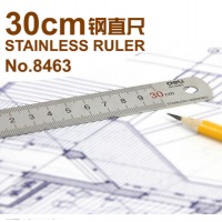得力8463，30cm钢直尺