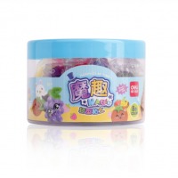 得力6450，8色无毒轻型粘土超轻粘土儿童橡皮泥彩泥太空泥带模具