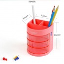 得力9152，多功能笔筒学生笔筒时尚糖果色创意办公笔筒可爱多格笔筒