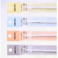 得力A832，0.38mm中性笔芯 中性替芯黑色全针管笔芯 20支/盒