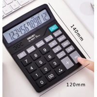 得力837Y，语音计算器 得力计算器桌面计数器商务带声音计算器