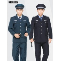 2020新式保安工作服蓝灰夹克春秋套装长袖服装保安服冬装加厚保安制服