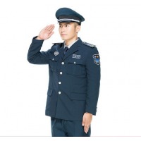 2020新式保安工作服蓝灰夹克春秋套装长袖服装保安服冬装加厚保安制服