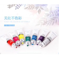 得力73853，美术绘画12色水粉颜料 盒装