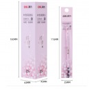 得力A890按动替芯*0.38mm 全针管笔芯中性笔芯替芯樱律中性笔替芯 20支/装