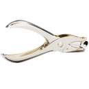 得力0114手动打孔钳手捏打孔机打洞机器6mm办公手握全金属不锈钢