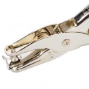 得力0114手动打孔钳手捏打孔机打洞机器6mm办公手握全金属不锈钢